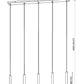Z-Lite Forest 5-Light LED-Integrated Brushed Nickel Steel Linear Chandelier