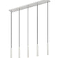 Z-Lite Forest 5-Light LED-Integrated Brushed Nickel Steel Linear Chandelier