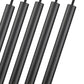 Z-Lite Forest 5-Light LED-Integrated Matte Black Steel Linear Chandelier