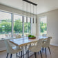 Z-Lite Forest 5-Light LED-Integrated Matte Black Steel Linear Chandelier
