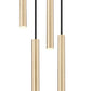 Z-Lite Forest 5-Light LED-Integrated Modern Gold Steel Chandelier