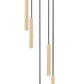 Z-Lite Forest 5-Light LED-Integrated Modern Gold Steel Chandelier