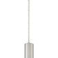Z-Lite Forest 5" W x 12" H 1-Light LED Brushed Nickel Steel Mini Pendant Light