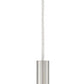 Z-Lite Forest 5" W x 12" H 1-Light LED Brushed Nickel Steel Mini Pendant Light
