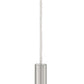 Z-Lite Forest 5" W x 12" H 1-Light LED Brushed Nickel Steel Mini Pendant Light