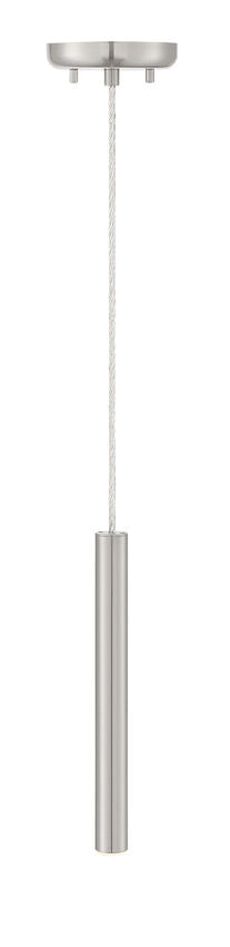 Z-Lite Forest 5" W x 12" H 1-Light LED Brushed Nickel Steel Mini Pendant Light
