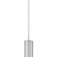 Z-Lite Forest 5" W x 12" H 1-Light LED Brushed Nickel Steel Mini Pendant Light