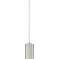 Z-Lite Forest 5" W x 12" H 1-Light LED Brushed Nickel Steel Mini Pendant Light