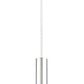 Z-Lite Forest 5" W x 12" H 1-Light LED Chrome Steel Mini Pendant Light