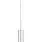 Z-Lite Forest 5" W x 12" H 1-Light LED Chrome Steel Mini Pendant Light