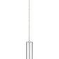 Z-Lite Forest 5" W x 12" H 1-Light LED Chrome Steel Mini Pendant Light