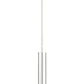 Z-Lite Forest 5" W x 12" H 1-Light LED Chrome Steel Mini Pendant Light
