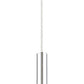 Z-Lite Forest 5" W x 12" H 1-Light LED Chrome Steel Mini Pendant Light