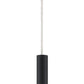 Z-Lite Forest 5" W x 12" H 1-Light LED Matte Black Steel Mini Pendant Light