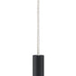 Z-Lite Forest 5" W x 12" H 1-Light LED Matte Black Steel Mini Pendant Light
