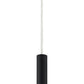 Z-Lite Forest 5" W x 12" H 1-Light LED Matte Black Steel Mini Pendant Light