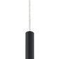 Z-Lite Forest 5" W x 12" H 1-Light LED Matte Black Steel Mini Pendant Light