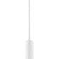 Z-Lite Forest 5" W x 12" H 1-Light LED Matte White Steel Mini Pendant Light