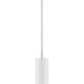 Z-Lite Forest 5" W x 12" H 1-Light LED Matte White Steel Mini Pendant Light