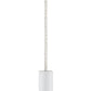 Z-Lite Forest 5" W x 12" H 1-Light LED Matte White Steel Mini Pendant Light