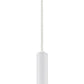 Z-Lite Forest 5" W x 12" H 1-Light LED Matte White Steel Mini Pendant Light