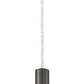 Z-Lite Forest 5" W x 12" H 1-Light LED Pearl Black Steel Mini Pendant Light