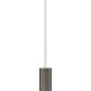 Z-Lite Forest 5" W x 12" H 1-Light LED Pearl Black Steel Mini Pendant Light