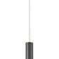 Z-Lite Forest 5" W x 12" H 1-Light LED Pearl Black Steel Mini Pendant Light