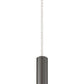 Z-Lite Forest 5" W x 12" H 1-Light LED Pearl Black Steel Mini Pendant Light