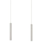Z-Lite Forest 5" W x 12" H 2-Light LED Chrome Island Light With Brushed Nickel Steel Shade