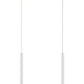 Z-Lite Forest 5" W x 12" H 2-Light LED Chrome Island Light With Matte White Steel Shade