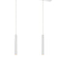 Z-Lite Forest 5" W x 12" H 2-Light LED Chrome Steel Island Light