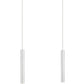 Z-Lite Forest 5" W x 12" H 2-Light LED Chrome Steel Island Light
