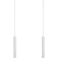 Z-Lite Forest 5" W x 12" H 2-Light LED Chrome Steel Island Light