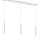 Z-Lite Forest 5" W x 12" H 3-Light LED Chrome Steel Island Light