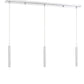 Z-Lite Forest 5" W x 12" H 3-Light LED Chrome Steel Island Light