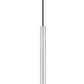 Z-Lite Forest 5" W x 24" H 1-Light LED Brushed Nickel Steel Pendant Light