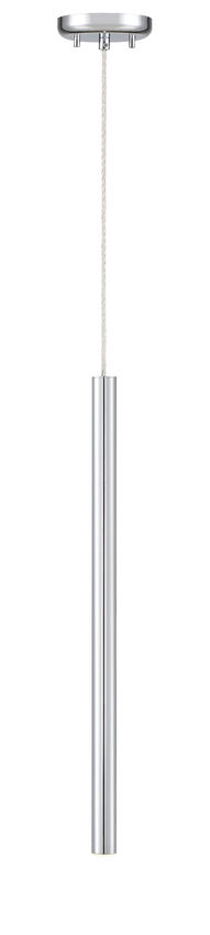 Z-Lite Forest 5" W x 24" H 1-Light LED Chrome Steel Mini Pendant Light