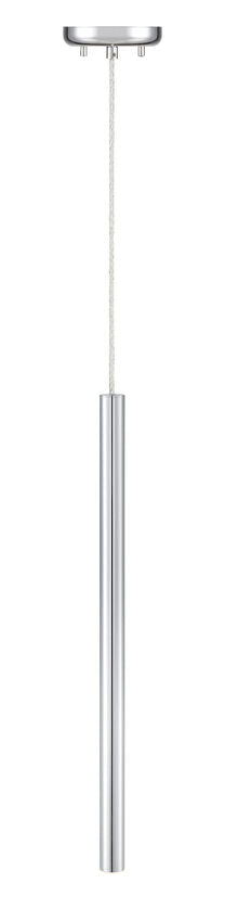 Z-Lite Forest 5" W x 24" H 1-Light LED Chrome Steel Mini Pendant Light