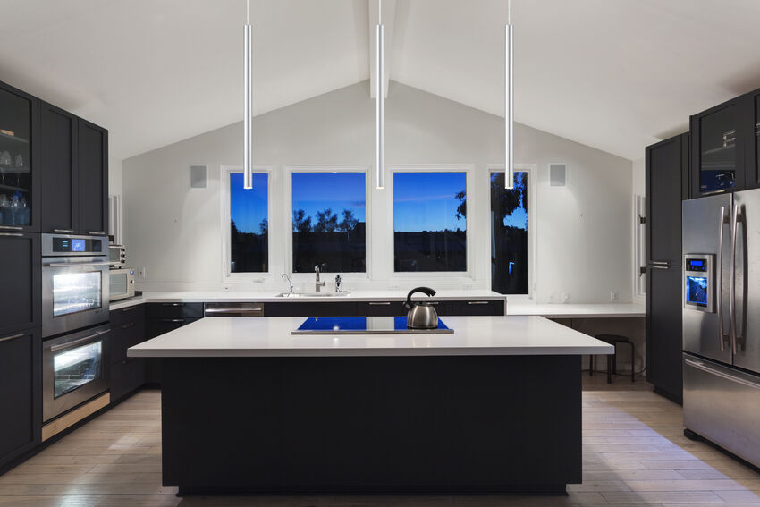 Z-Lite Forest 5" W x 24" H 1-Light LED Chrome Steel Mini Pendant Light