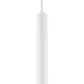 Z-Lite Forest 5" W x 24" H 1-Light LED Matte White Steel Mini Pendant Light