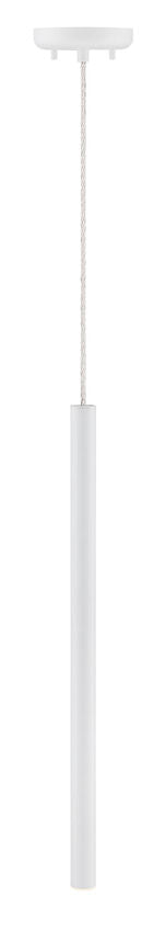 Z-Lite Forest 5" W x 24" H 1-Light LED Matte White Steel Mini Pendant Light