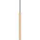 Z-Lite Forest 5" W x 24" H 1-Light LED Modern Gold Steel Pendant Light