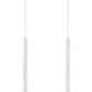 Z-Lite Forest 5" W x 24" H 2-Light LED Chrome Steel Island Light