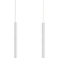 Z-Lite Forest 5" W x 24" H 2-Light LED Chrome Steel Island Light