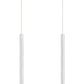 Z-Lite Forest 5" W x 24" H 2-Light LED Chrome Steel Island Light