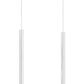 Z-Lite Forest 5" W x 24" H 2-Light LED Chrome Steel Island Light