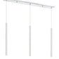 Z-Lite Forest 5" W x 24" H 3-Light LED Chrome Steel Island Light