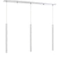 Z-Lite Forest 5" W x 24" H 3-Light LED Chrome Steel Island Light