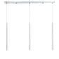 Z-Lite Forest 5" W x 24" H 3-Light LED Chrome Steel Island Light